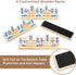Set 4 12 Set 4 91 12 Set Mexican Train Dominoes with Numbers and Wooden Trays/Racks, Double Dominos Travel with Tiles