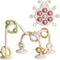 bonfaran Baby Montessori Toy, High Chair Suction Cup Toy and Teething Toy Set