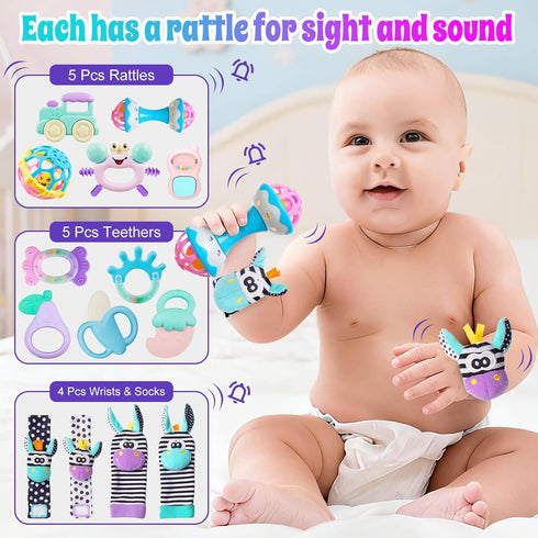 0-6 3-6 6-12 3 4 5 6 Baby Toys Months - Baby Rattles Teething Toys Month Infant Toys Months Teether Toy Month Old