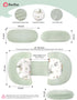 PATPAT Pregnancy Pillow for Sleeping, Maternity Pillow with Removable Cooling Cover, Support for Back, Belly and Hips