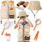 Kids Explore Kit & Bug Catcher Kit, Outdoor Exploration Set with Safari Vest & Hat, Ideal Camping Adventure Toys