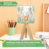 JCFANGALLERY Cute Kids Bedside Desk Table Lamp Watercolor Jungle Animal Forest Lion Monkey Giraffe Zebra Lion Cub