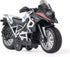 Diecast Motorcycle Toy - Pull Back Cars with Sound and Light for Boys Age 3-9 (White)
