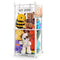 GLDZI Stuffed Animal Storage Zoo with Wheels, Wooden Stuffed Animal Organizer with