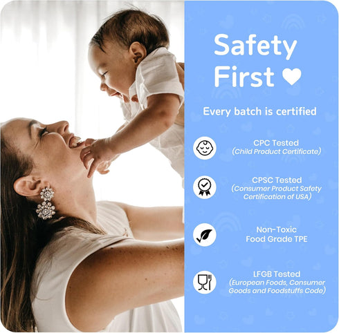 cribflex Crib Rail Covers for Teething Furniture Edge Protector for Baby - Plastic Crib Protector from Chewing - CPC