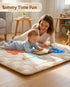 50x50 Inches Baby Play Mat, Foldable Play Mats for Floor, Crawling Mat for Playpen with Anti-Slip Bottom, Machine