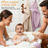 4 Set, 100% 2 32x32 Inch 2 PCS Muslin Baby Bath Towels Cotton PCS Animal Hooded Baby Towels & PCS Washcloths, Ultra