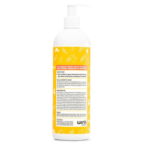 14 Oz Wink Well Llama Baby Lotion for Kids- Gentle Baby Moisturizer for Calming Dry Skin-For Sensitive Skin Free