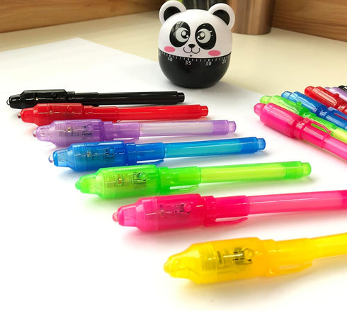 28Pcs SCStyle Invisible Ink Pen with UV Light Magic Marker for Secret Messages, Writing Information for Birthdays