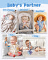 Aniaml 8 Pack babygoal Neutral Pacifier Clips, Binky Paci Holder Clips Fits for Most Baby Pacifiers and Binkies