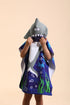 TEHALK 2-10, Swimming/Pool Shark Hooded Towels for Kids/Boys/Girls/Toddler, Towel Robes/Wearable Towels for Kids Poncho