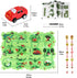 Puzzle Track Car Play Set, Plastic Puzzles for Kids with Vehicles, Car Tracks for Toddlers, Gifts for Boys 2-6