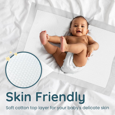24" 18" 55 Pack Reli. Premium XL Disposable Baby Changing Pad Liners | XL x | | Super Absorbent, Soft, Leak-Proof