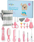 OTTOLIVES 24 in 1 Baby Healthcare and Grooming Kit - Electric Nail Trimmer Set for Newborns and Toddlers (Pink)