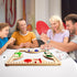 2-8 Solid Wood Marbles and Jokers Board Game: Versatile Family Entertainment for Players, Featuring Interlocking Game