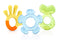 Nuby Three Step Teether Set | 3 Pack | 3m+ | Soft