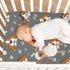 Pigsaly Basset 27x39 Inch Crib Sheets Baseball Cute Hound Dogs Baby Sheet for Standard Crib Mattress Boys Girls Toddler