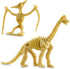 Bedwina Dinosaur Fossil Skeleton Pack of 24, 3.7 Inch Assorted Plastic Dino Figure Bones for Kids Science Dig Kit