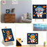 ajepon 4 Pack 5-8, (8X8inch) Paint by Numbers Kit for Kids with Frame - Animals Paint by Number for Kids, Space Animals