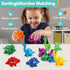 Matching Number Counting Dinosaur Toys with Double-Sided 1-3 Number Preschool Learning Sensory Sorting Sets