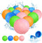 SOPPYCID Reusable Magnetic Water Balloons, 16 Pack Refillable Water Bombs, Self Sealing Quick Fill, Latex-Free Silicone