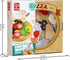 Hape Perfect Pizza Wooden Playset - 2-in-1 Pizza Oven & Delivery Box, 29 PCs Pretend Play for Toddlers