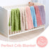 Hahafelt 6 Pack 30 40 Inches Cozy Baby Fleece Blanket Bulk Heart Checkered Baby Blanket x Soft Fuzzy Throw Blankets
