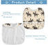 MCHIVER Baby Bibs for Baby Boy Girl, Waterproof Feeding Apron Cotton Food Eating Bib, 2 Packs