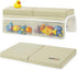 Water-Resistant Baby Bath Kneeler and Elbow Rest Pad Set, Soft Painless Tub