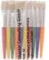 Anezus Large Chubby Paint Brushes Round and Flat for Washable Paint Acrylic Paint, 10Pcs for Preschool