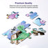 4 in 1 Increasing Difficulty Kids Puzzle, Ages 3-8, 24-60 Piece Educational Puzzles for Boys and Girls