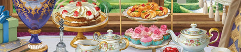 1000 Ceaco - English Breakfast - Oversized Piece Jigsaw Puzzle