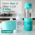 NCVI Portable Glass Bottle Warmer for Baby Travel on The Go, Car USB Breastmilk Warmer Battery Powered, Airplane