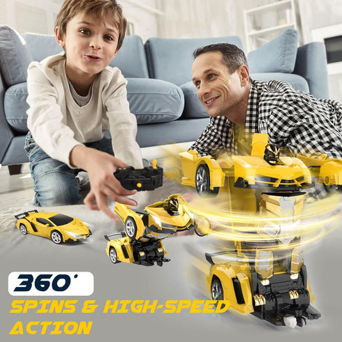 Dolanus Remote Control Car, Transform Robot RC Cars for Ages 5-12, Kids Toys, Birthday Gifts for Boys