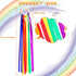 6 Pieces Ribbon Hand Kite Montessori Toy, Creative Waldorf Toy with Wood Ring, Bright Colors for Birthday Party