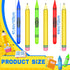 Demonwer 6 Set Pcs Giant Inflatable Crayon Pencil Large Blow Up Pencil Multicolor Crayon Balloon Prop Kit for Back