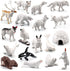 18PCS Arctic Animal Figures, Realistic Polar Animal Toys for Kids with Ocean Sea Animal Figurines