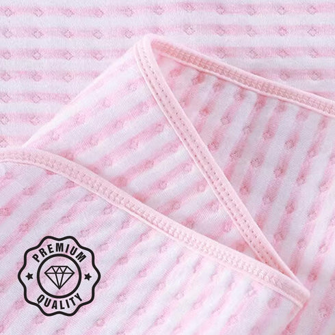NOOVIA 0-3 35x35in, Premium Cotton Baby Hooded Towel for Toddler Girl Years, Soft Cotton Bath Towel with Hood, Large