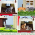 Toymany 8PCS Cat Figurines Set, Realistic Grey & Orange Cat Figures, Kitten Toys for Kids Birthday Gift