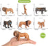 Volnau 11PCS Animal Toys Figurines Africa Figures Zoo Pack for Kids, Educational Jungle Set