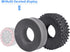 Hobbypark RC Crawler Tires 1.9 Inch 4.7" 120mm for Axial SCX10 II III Traxxas TRX4 Redcat Gen 8 Gen7, 4pcs Foam Inserts
