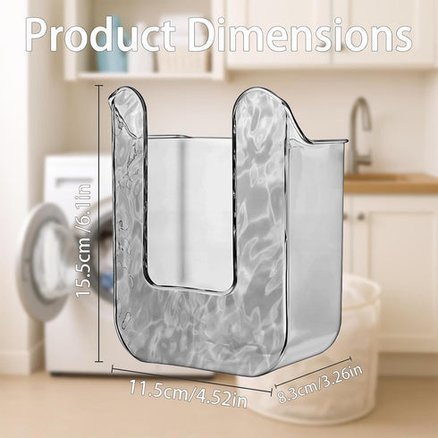 fernfern Kitchen Wipes Storage Box,Wall Mounted Flushable Wipes Holder,Clear Wipes Dispenser Wipe Tissue Storage Box