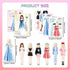 Magnetic Dress Up Paper Dolls for Girls Ages 4-7,Pretty Princess Game Paper Dolls Dress Up Toys,Creating Imaginative Birthday Gifts