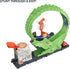 Hot Wheels Toy Car Track Set, Gator Loop Attack Playset in Pizza Place with 1:64 Scale Car, Connects to Other Sets