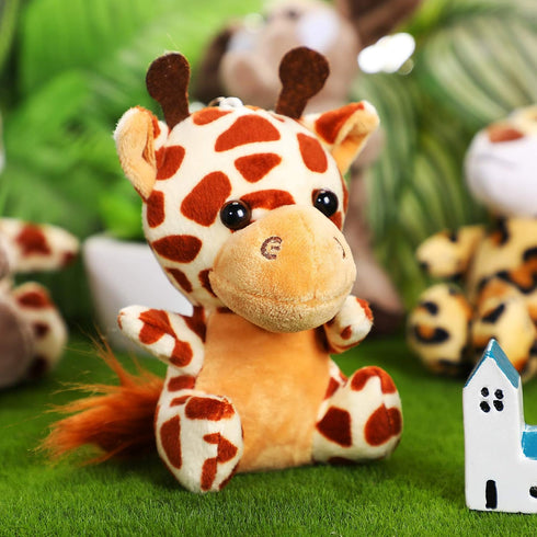 12 4.8 Inch Sumind Pieces Small Stuffed Animals Bulk Gifts Mini Stuffed Forest Jungle Animal Plush Toys Cute Elephant
