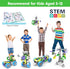10 in 1 Electric STEM Toys for Boys & Girls Age 4-8, Birthday Gift Erector Sets for Kids 5-9, Educational Building Kits