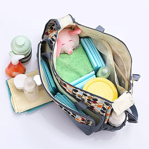 5PCS Mummy Diaper Bag Set, Shoulder Bags for Baby Nappy Diapers