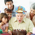 Fancy Land Birthday Crowns for Kids, Die-Cut Blue Crowns for Classroom Family Birthday Party Supplies (30)