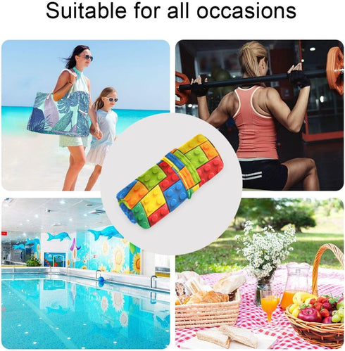 Haskirky 2 Building Blocks Colorful Pcs Cloth Diaper Wet Dry Bags,Waterproof and Washable Bag for Travel Reusable Wet
