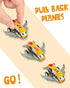 27 Vileafy PCS Metal Shell Pull Back Airplane Toys for Kids Cartoon Mini Airplanes with Plastic Base for Party Favors